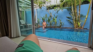 SmileyMind-V56-Amazing Poolside Handjob Cum On Tongue And Boobs 1080p.mp4