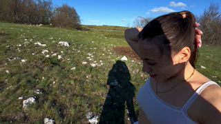 Hot sex in the mountains： POV and hard doggy on top [6a135f0411952].mp4