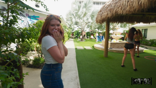 Redhead Flashes at the Resort - Katerina Deville.mp4