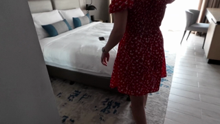 Stepmom Books 4-hour Hotel Room After Vacation - Broken Ac Forces Them Naked.mp4