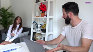 The New Secretary Seduced the Boss and Begged Him to Suck His Legs and Fuck Him Hard Humiliating.mp4